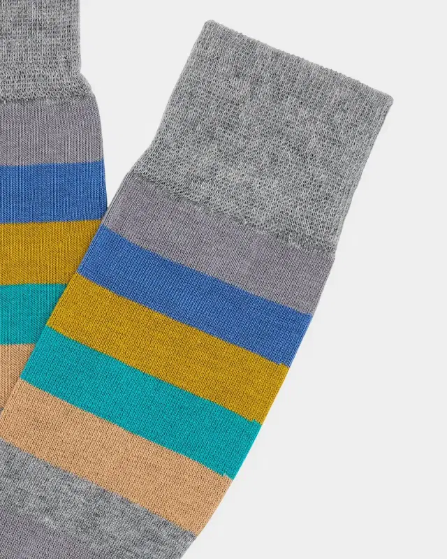 Men's Kit Color-Block Stripe Crew Socks
