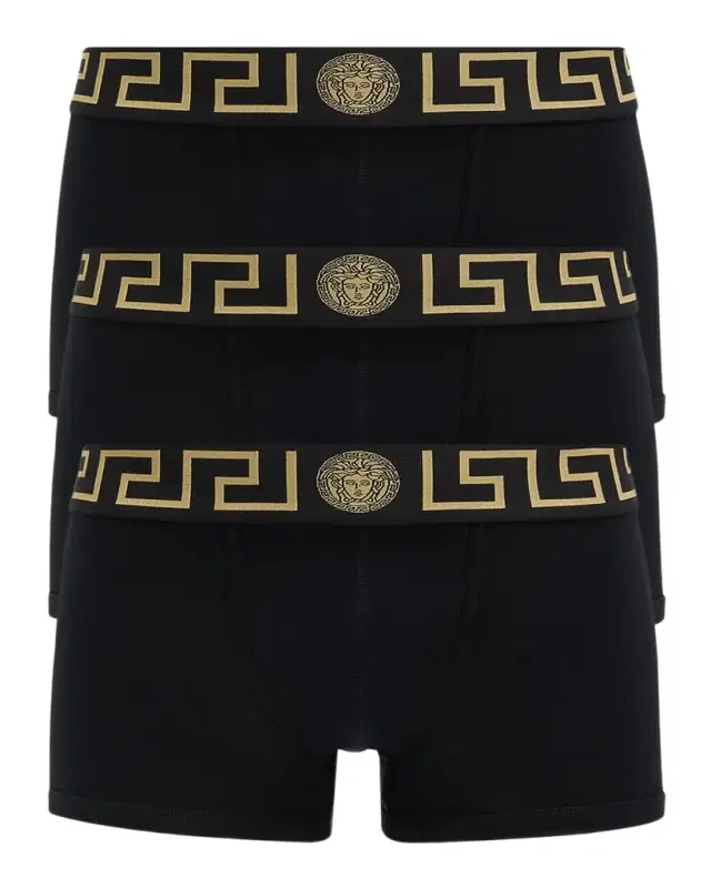 Men 's 3-Pack Low Rise Greca Trunk