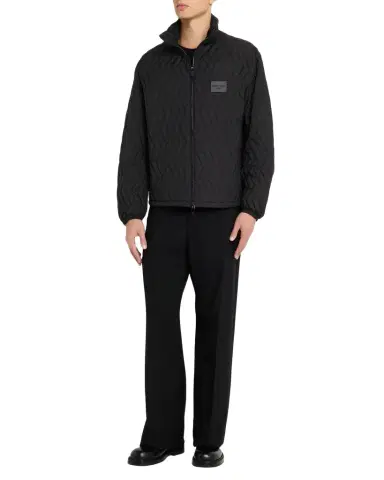 Emporio Armani Men's Chevron Quilted Padded Down Jacket | Thumbnail 1