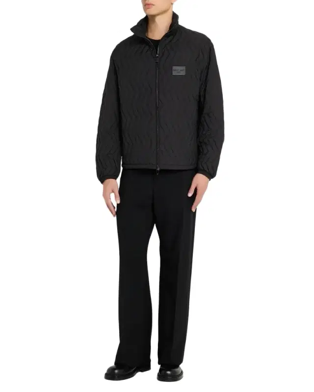 Emporio Armani Men 's Chevron Quilted Padded Down Jacket