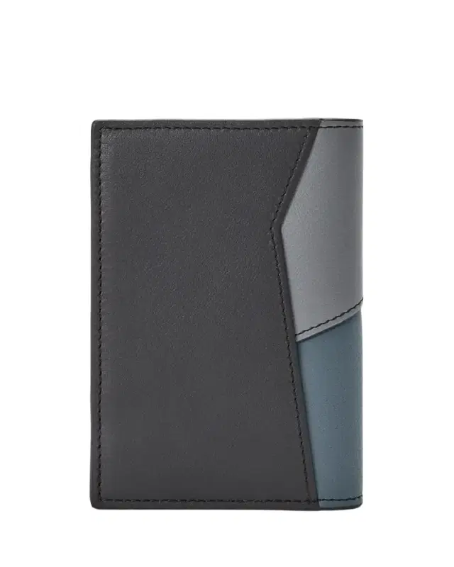 Men's Puzzle Calfskin Bifold Wallet