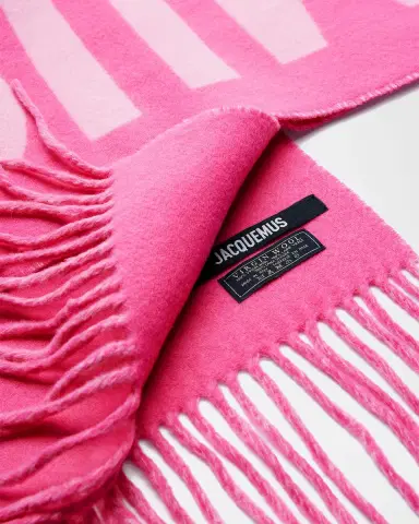 Jacquemus Jacquard Logo Wool Scarf | Thumbnail 2
