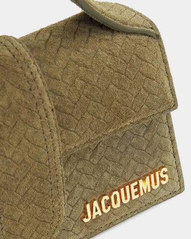 Jacquemus The Bambino Herringbone Suede Top-Handle Bag | Thumbnail 5 Jacquemus The Bambino Herringbone Suede Top-Handle Bag | Thumbnail 5