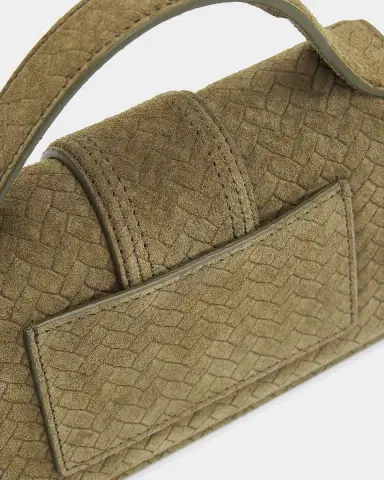 Jacquemus The Bambino Herringbone Suede Top-Handle Bag | Thumbnail 6 Jacquemus The Bambino Herringbone Suede Top-Handle Bag | Thumbnail 6