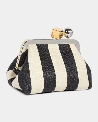 Jacquemus Le Berlingot Striped Rond-Carre Clutch Bag | Thumbnail 2 Jacquemus Le Berlingot Striped Rond-Carre Clutch Bag | Thumbnail 2