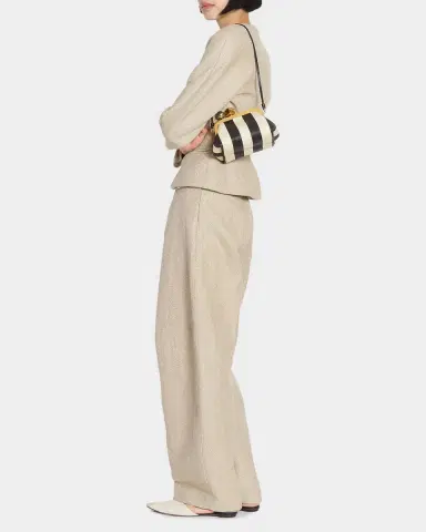 Jacquemus Le Berlingot Striped Rond-Carre Clutch Bag | Thumbnail 4 Jacquemus Le Berlingot Striped Rond-Carre Clutch Bag | Thumbnail 4
