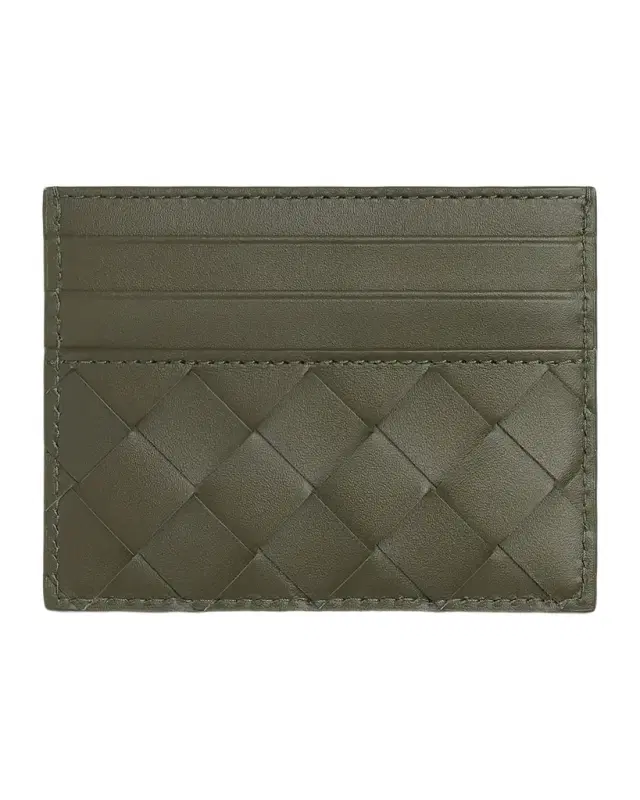 Bottega Veneta Men 's Intrecciato Leather Card Case