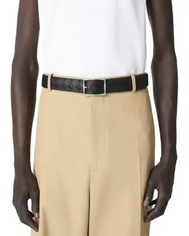 Bottega Veneta Men's Intrecciato Reversible Leather Belt | Thumbnail 1 Bottega Veneta Men's Intrecciato Reversible Leather Belt | Thumbnail 1