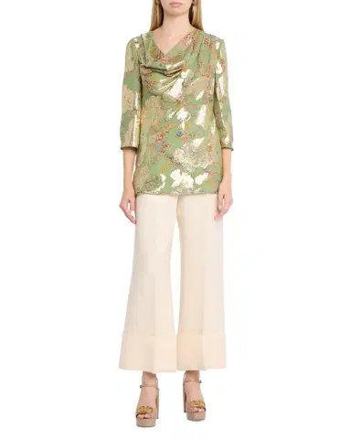 Valentino Garavani High-Rise Satin Straight-Leg Trousers | Thumbnail 1 Valentino Garavani High-Rise Satin Straight-Leg Trousers | Thumbnail 1