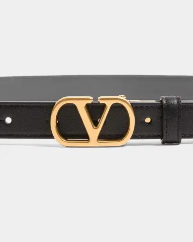 Valentino Garavani VLogo Signature Reversible Calfskin Belt, 30mm | Thumbnail 2