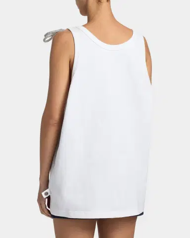 AREA Crystal Knot Oversized Tank Top | Thumbnail 2 AREA Crystal Knot Oversized Tank Top | Thumbnail 2
