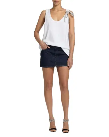AREA Crystal Knot Oversized Tank Top | Thumbnail 1 AREA Crystal Knot Oversized Tank Top | Thumbnail 1
