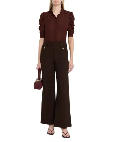FRAME Le Slim Palazzo Trousers | Thumbnail 1