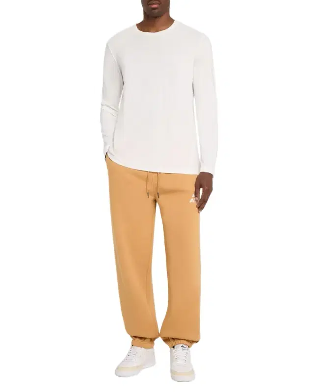 Men 's Big A Cotton Fleece Drawstring Jogger Pants
