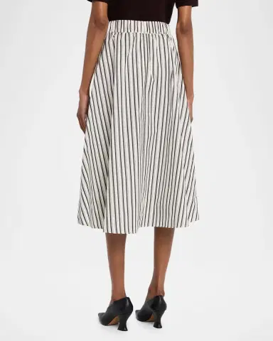 MARIA MCMANUS Striped Cotton Midi Circle Skirt | Thumbnail 2 MARIA MCMANUS Striped Cotton Midi Circle Skirt | Thumbnail 2