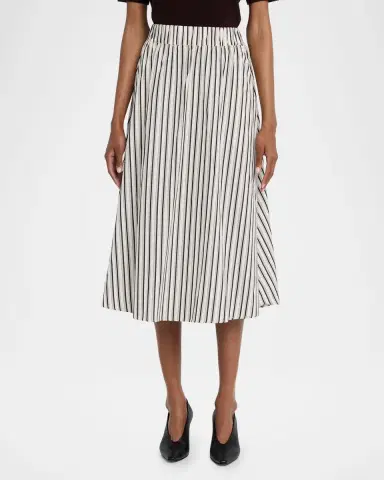MARIA MCMANUS Striped Cotton Midi Circle Skirt | Thumbnail 3 MARIA MCMANUS Striped Cotton Midi Circle Skirt | Thumbnail 3