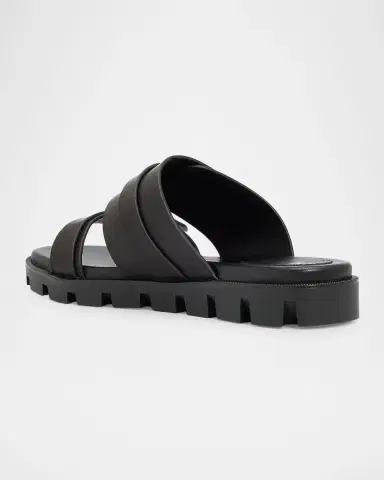 Christian Louboutin Her in Roma Leather Lug-Sole Slides | Thumbnail 3