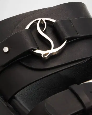 Christian Louboutin Her in Roma Leather Lug-Sole Slides | Thumbnail 4