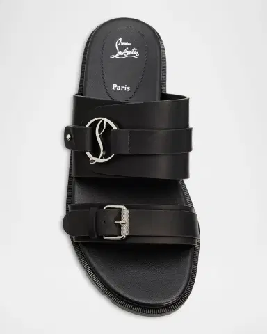 Christian Louboutin Her in Roma Leather Lug-Sole Slides | Thumbnail 5