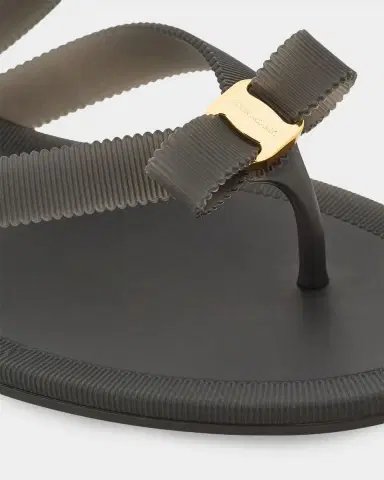 Ferragamo Jealsa Rubber Flat Thong Sandals | Thumbnail 4 Ferragamo Jealsa Rubber Flat Thong Sandals | Thumbnail 4