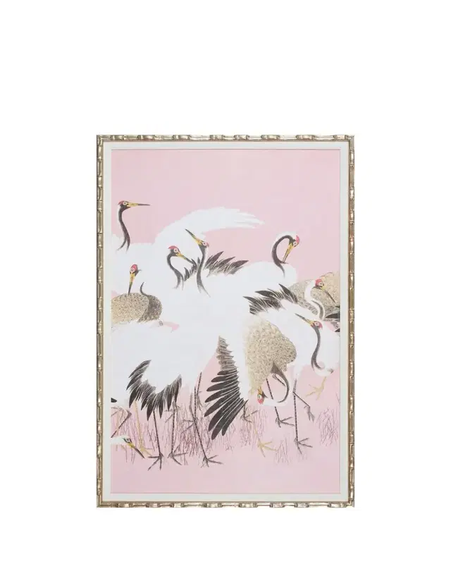 Shadow Catchers "Curious Cranes II" Framed Giclee
