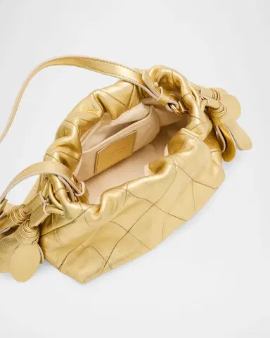 Zimmermann Cloud 91 Small Quilted Metallic Leather Clutch Bag | Thumbnail 3 Zimmermann Cloud 91 Small Quilted Metallic Leather Clutch Bag | Thumbnail 3