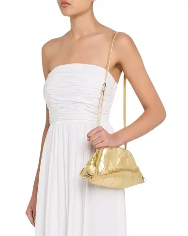 Zimmermann Cloud 91 Small Quilted Metallic Leather Clutch Bag | Thumbnail 1 Zimmermann Cloud 91 Small Quilted Metallic Leather Clutch Bag | Thumbnail 1