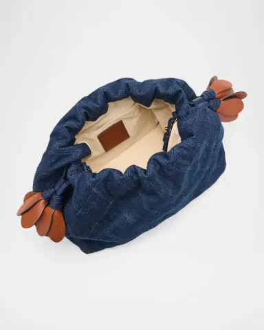 Zimmermann Cloud 91 Medium Cotton Denim Clutch Bag | Thumbnail 4 Zimmermann Cloud 91 Medium Cotton Denim Clutch Bag | Thumbnail 4
