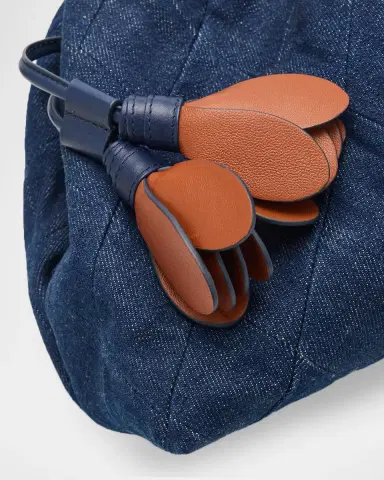 Zimmermann Cloud 91 Medium Cotton Denim Clutch Bag | Thumbnail 6 Zimmermann Cloud 91 Medium Cotton Denim Clutch Bag | Thumbnail 6