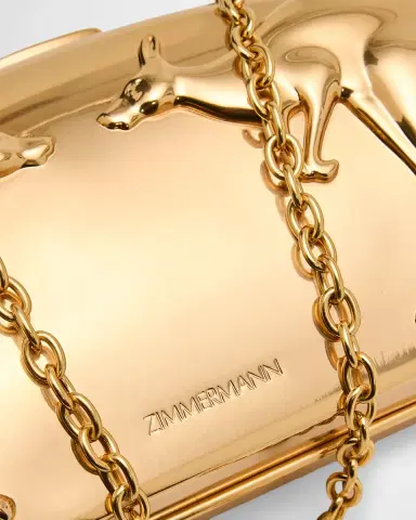 Zimmermann Rapture Metal Kangaroo Clutch Bag | Thumbnail 5 Zimmermann Rapture Metal Kangaroo Clutch Bag | Thumbnail 5