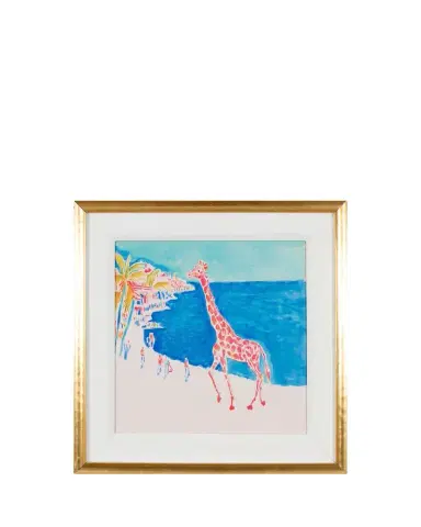 Shadow Catchers "Pink Giraffe" Framed Giclee | Thumbnail 1 Shadow Catchers "Pink Giraffe" Framed Giclee | Thumbnail 1