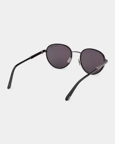 Tom Ford Men's Jet-02 Metal Round Sunglasses | Thumbnail 6