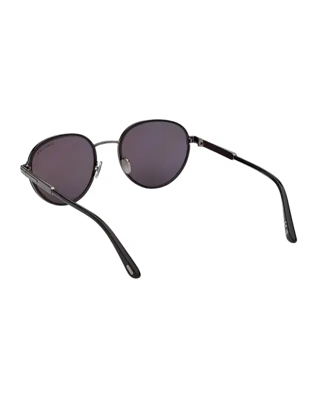 TOM FORD Men 's Jet-02 Metal Round Sunglasses