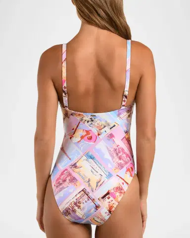 L'Agence Remi Postcard One-Piece Swimsuit | Thumbnail 2 L'Agence Remi Postcard One-Piece Swimsuit | Thumbnail 2
