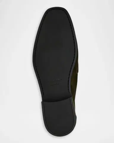Ferragamo Men's Grandioso Suede Gancio-Bit Loafers | Thumbnail 4 Ferragamo Men's Grandioso Suede Gancio-Bit Loafers | Thumbnail 4