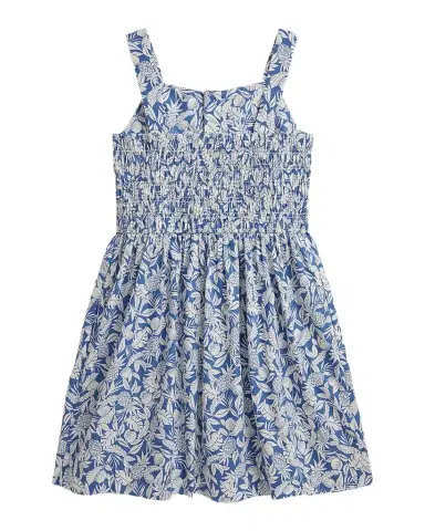 Polo Ralph Lauren Little Girl's & Girl's Pineapple-Print Smocked Cotton Dress | Thumbnail 1