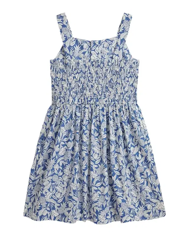 Little Girl's & Girl's Pineapple-Print Smocked Cotton Dress Little Girl's & Girl's Pineapple-Print Smocked Cotton Dress