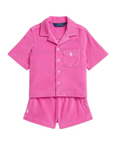 Polo Ralph Lauren Little Girl's & Girl's Terry Shirt & Short | Thumbnail 2 Polo Ralph Lauren Little Girl's & Girl's Terry Shirt & Short | Thumbnail 2