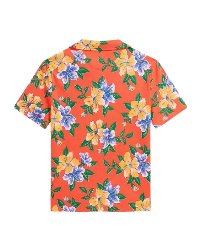 Little Boy 's & Boy 's Floral-Print Cotton Jersey Polo Shirt
