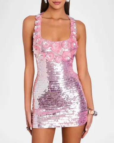 Retrofête Joanne Sequin Mini Dress | Thumbnail 3 Retrofête Joanne Sequin Mini Dress | Thumbnail 3