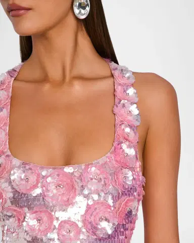 Retrofête Joanne Sequin Mini Dress | Thumbnail 4 Retrofête Joanne Sequin Mini Dress | Thumbnail 4