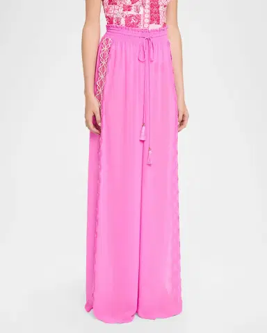 Ramy Brook Athena Lace-Trim Palazzo Pants | Thumbnail 3 Ramy Brook Athena Lace-Trim Palazzo Pants | Thumbnail 3