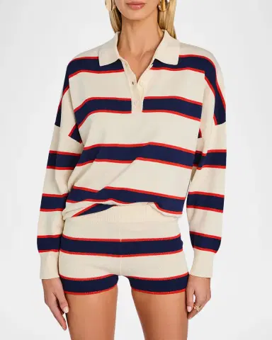 SEROYA Taby Striped Sweater | Thumbnail 3