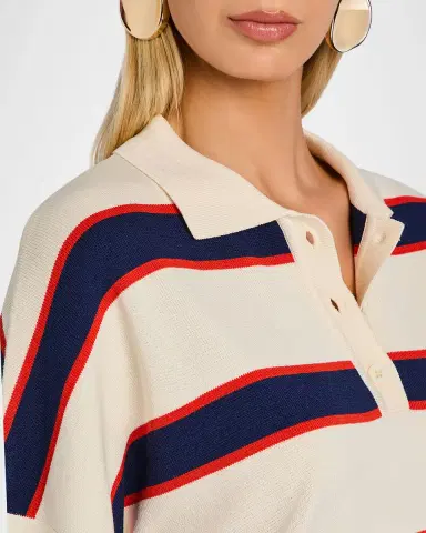 SEROYA Taby Striped Sweater | Thumbnail 4