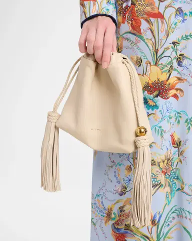 Etro Kalispera Small Tassel Drawstring Shoulder Bag | Thumbnail 2 Etro Kalispera Small Tassel Drawstring Shoulder Bag | Thumbnail 2