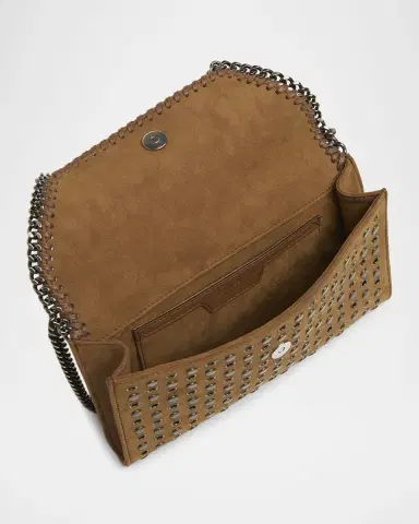 Stella McCartney Falabella Studded Vegan Suede Wallet | Thumbnail 2 Stella McCartney Falabella Studded Vegan Suede Wallet | Thumbnail 2