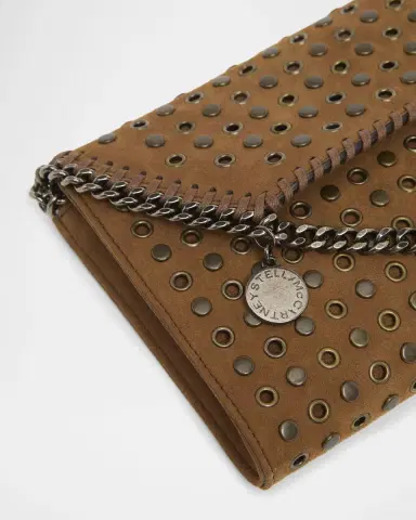 Stella McCartney Falabella Studded Vegan Suede Wallet | Thumbnail 3 Stella McCartney Falabella Studded Vegan Suede Wallet | Thumbnail 3