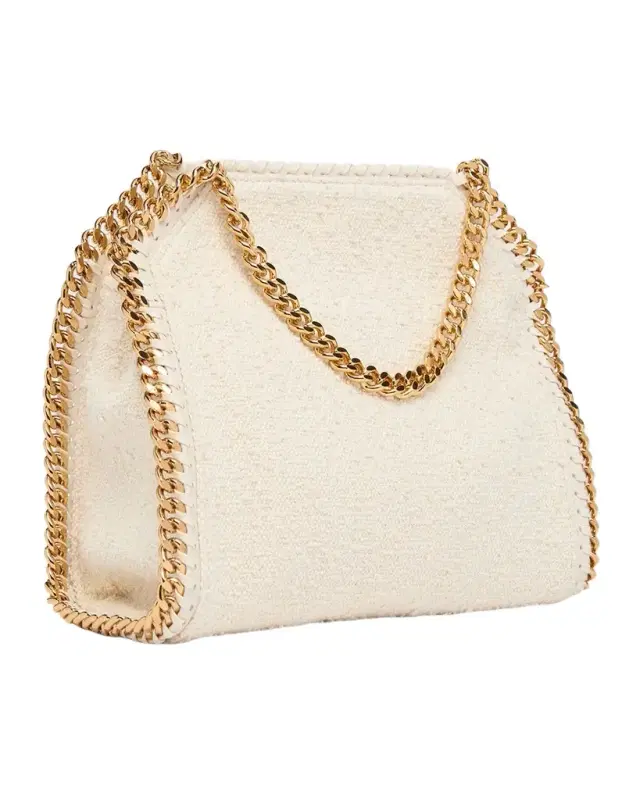 Stella McCartney High Summer Falabella Mini Canvas Charm Tote Bag