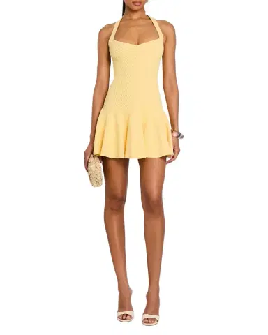 Retrofête Laurenza Halter Mini Dress | Thumbnail 1