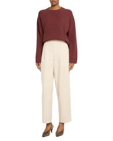 Brunello Cucinelli Shimmering Cashmere Rib Crewneck Sweater | Thumbnail 1 Brunello Cucinelli Shimmering Cashmere Rib Crewneck Sweater | Thumbnail 1